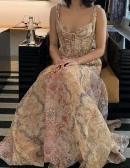 Zimmermann The Rebellion Corded Maxi Dress in Spliced Floral Size 0/Au 8  for rent on The Volte - image 3