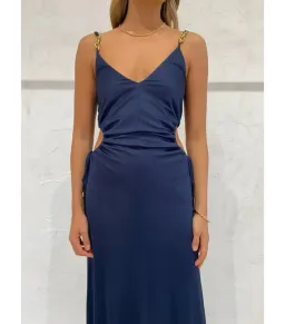 Manning Cartell Tuning in Chains Maxi Dress Navy Size AU 10 for rent on The Volte - image 2