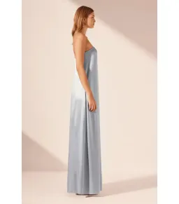 Shona Joy La Lune Strapless Column Maxi Dress Powder Blue Size AU 10 for rent on The Volte - image 4