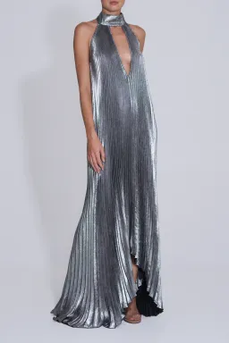 L'IDEE OPERA GOWN GUNMETAL SHIMMER SIZE AU 6 for rent on The Volte - image 2