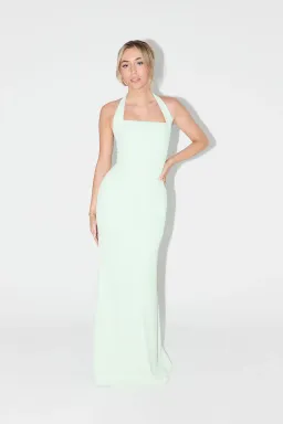 Mint Halter Maxi Dress for rent on The Volte - image 1