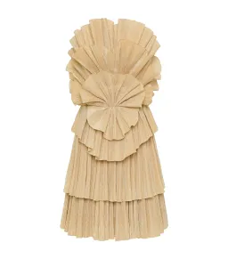 Aje Kyra Mini Dress Gold Size 10 for rent on The Volte - image 5