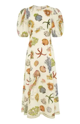 Alemais Sea Midi Dress Size 8 for rent on The Volte - image 1