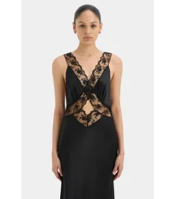 Sir the Label Aries Cut Out Gown in Black Size 1 / AU 8 for rent on The Volte - image 3
