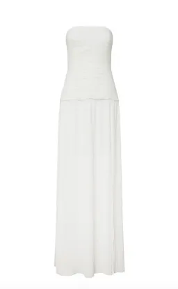 MANNING CARTELL DOUBLE TIME PLEAT STRAPLESS MAXI DRESS in WHITE AU 8 for rent on The Volte - image 2