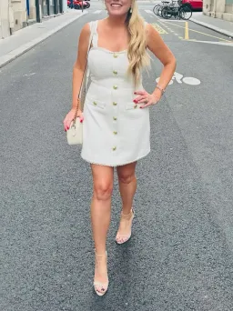 Rebecca Vallance Sigourney Mini Dress - White - Size 10 for rent on The Volte - image 1