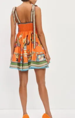 Alemais Rocco mini orange/multi size 12 for rent on The Volte - image 2