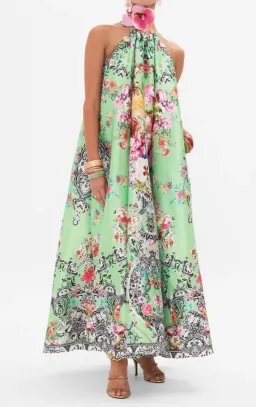 Camilla Trapeze Maxi Dress Porcelain Dream Size M/L  for rent on The Volte - image 1