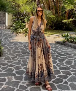 Zimmermann Ascension Plunge Halter Maxi Dress for rent on The Volte - image 3
