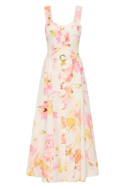 AJE ZARIE MIDI DRESS in WILDFLOWERS SIZE 6 for rent on The Volte - image 5
