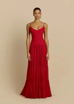 ARCINA ORI DELPHINA DRESS RED SIZE 8 for rent on The Volte - image 1
