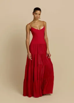 ARCINA ORI DELPHINA DRESS RED SIZE 8 for rent on The Volte - image 3