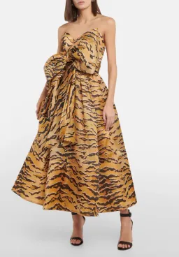 Zimmermann Matchmaker animal-print silk maxi dress for rent on The Volte - image 2