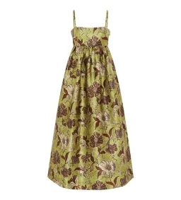Alémais Citron Midi Dress Floral Size 14 for rent on The Volte - image 3