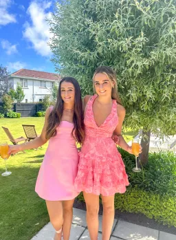 Leo Lin Jacinta Dress in Bubblegum for rent on The Volte - image 6