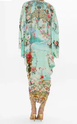 Camilla T Shape Long Kaftan The Jewellery Museum One Size Silk Dress for rent on The Volte - image 3