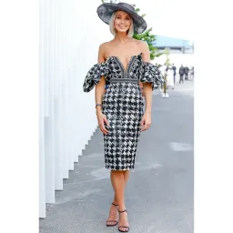 Eliya The Label Retribution Houndstooth Dress Size S Small 8 for rent on The Volte - image 4