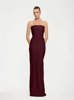 Effie Kats - MONROE GOWN - Wine - Size XS (6) for rent on The Volte - image 1