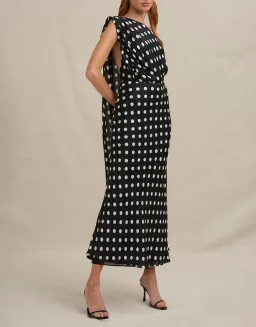 By Johnny Dove Drape Polka Dress / Size 16  for rent on The Volte - image 1