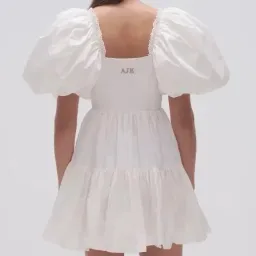 Aje Casa White Puff Sleeve Mini Dress size 16 for rent on The Volte - image 7