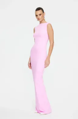 Effie Kats Verona Gown - taffy pink size 8 for rent on The Volte - image 3