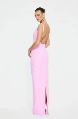 Effie Kats Verona Gown - taffy pink size 8 for rent on The Volte - image 1