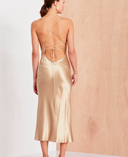 Bec and Bridge  Amazonite Dress Gold Size 6 for rent on The Volte - image 2