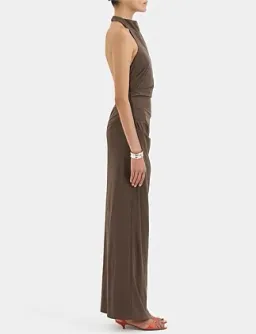Sir The Label Sol Halter Gown Brown Size 10 for rent on The Volte - image 3