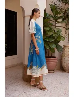 Alemais LUDA MIDI DRESS Blue Size 14 for rent on The Volte - image 2