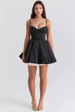 House of CB MINIMOISELLE Black Tulle Mini Dress for rent on The Volte - image 2