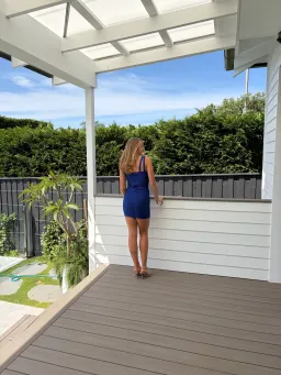 Hervé Léger Bandage Mini Dress Cobalt Blue Size S for rent on The Volte - image 6