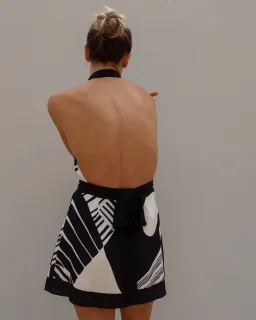 Sir The Label Realisme Wrap Halter Mini Dress for rent on The Volte - image 2