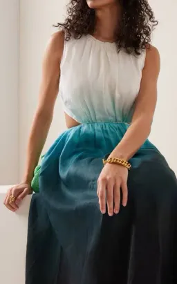 Aje Cosmos Ombre Cut out Midi Dress Size 14 for rent on The Volte - image 8