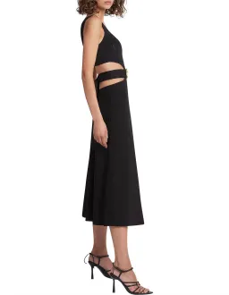 Aje Frey Cut Out Black Midi Dress Size 14 for rent on The Volte - image 5