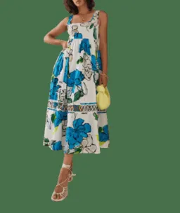 Aje Erika Cut Out Floral Midi Dress Size 14 for rent on The Volte - image 7