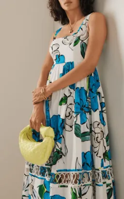 Aje Erika Cut Out Floral Midi Dress Size 14 for rent on The Volte - image 8