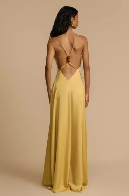 Arcina Ori SOLEIL DRESS YELLOW for rent on The Volte - image 1