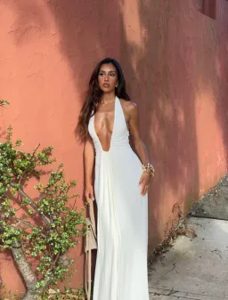 MISHA JENNIFER CUPRO MAXI DRESS SIZE 6 for rent on The Volte - image 2