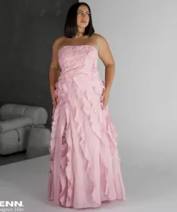 Aje Allairie Strapless Gown Chalk Pink Size 10 for rent on The Volte - image 2