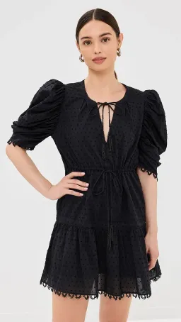 Farm Rio Summer Garden Mini Dress Black Size Small for rent on The Volte - image 3