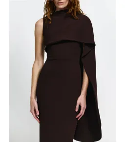 Effie Kats Romi Dress Chocolate Brown Size 10  for rent on The Volte - image 2