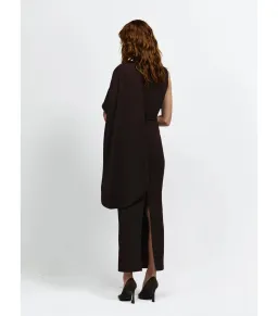 Effie Kats Romi Dress Chocolate Brown Size 10  for rent on The Volte - image 4