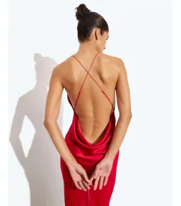 Rat & Boa Lotus Slip Dress Red Size 8 for rent on The Volte - image 3