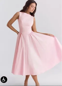 House of CB Cindy Ballerina Twill Midi Sundress for rent on The Volte - image 3