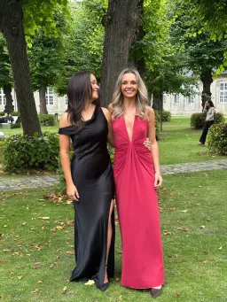 Bec and Bridge Susie Plunge Maxi Dress in Cherry Red Size 6 / XS AU for rent on The Volte - image 2