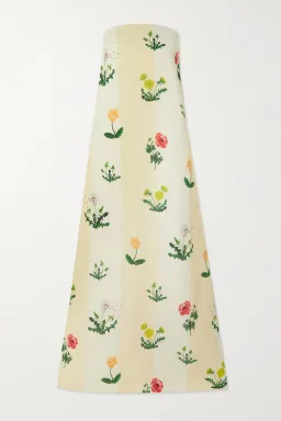 Oroton Poppy Print Gown Cream Floral 8 for rent on The Volte - image 10