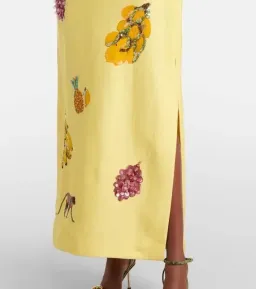 ALEMAIS Diamond Dancer Midi Dress Yellow 10 for rent on The Volte - image 4