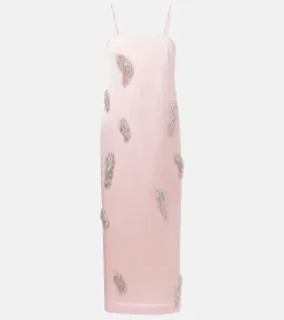 ALEMAIS Cindy Embellished Slip Dress Pink 8  for rent on The Volte - image 17