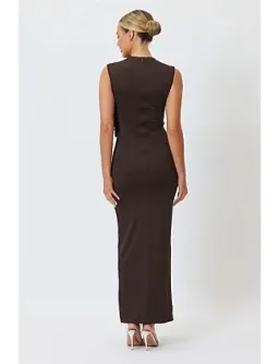 Bianca Bridgett AMARA MAXI DRESS Brown Size 12 for rent on The Volte - image 3