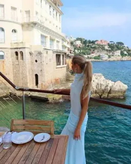 World of Re’Zort Blue Larissa Gown for rent on The Volte - image 2